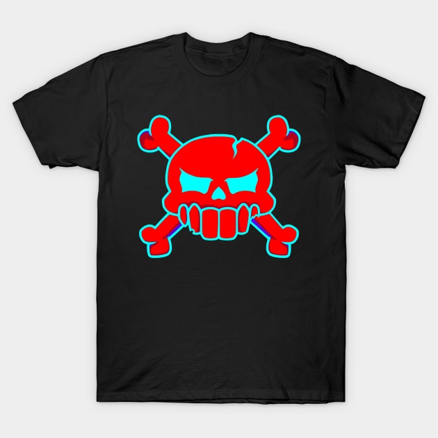 Crimson Skully T-Shirt by Hoofster